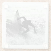 Vierkant formaat Surven Art Monochrome Glazen Onderzetter (Achterkant)