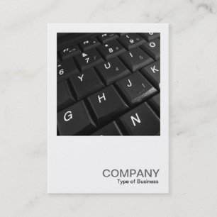 Vierkant Foto 0311 - Toetsenbord van notitieboekje Visitekaartje