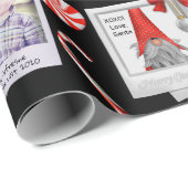 Vierkant foto-cadeautje van de kerstman toevoegen cadeaupapier (Rol Hoek)