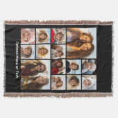 Vierkant foto Collage 14 foto's kunnen kleur veran Deken (Voorkant)