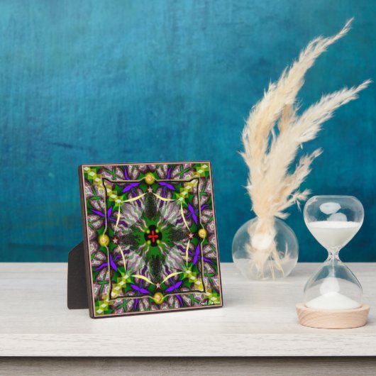 Vierkant foto Plaque met Easel Fotoplaat (Insitu)