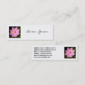 Vierkant foto - Roze Cosmos Mini Visitekaartje (Voorkant / Achterkant)