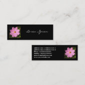 Vierkant foto - Roze Cosmos Mini Visitekaartje (Voorkant / Achterkant)