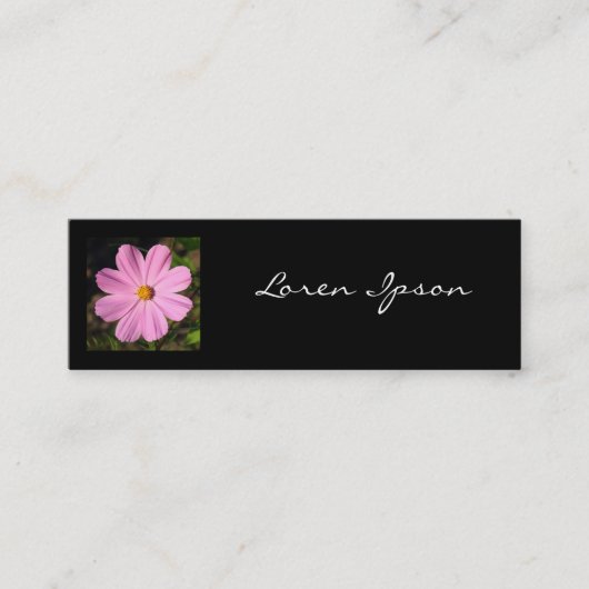 Vierkant foto - Roze Cosmos Mini Visitekaartje (Voorkant)