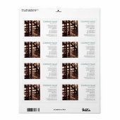 Vierkant foto - staalconstructie Lijst Etiket (Full Sheet)