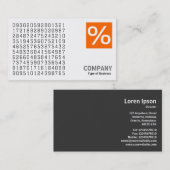 Vierkant foto (v2)-Logo-paneel - willekeurige numm Visitekaartje (Voorkant / Achterkant)