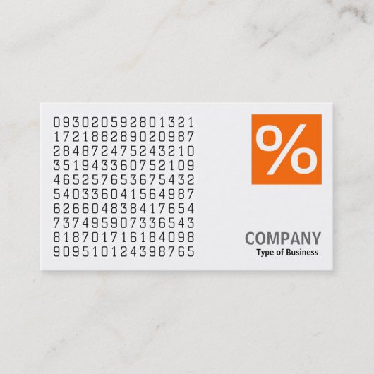 Vierkant foto (v2)-Logo-paneel - willekeurige numm Visitekaartje (Voorkant)