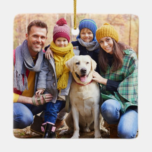 Vierkant foto van moderne penseel met penseel keramisch ornament (Achterkant)