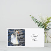 Vierkant Foto - Zwaan Bedankkaart (Staand voorkant)