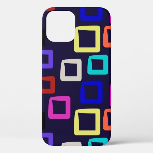 Vierkant geometrisch schilderen, naadloos grafisch Case-Mate iPhone case (Achterkant)