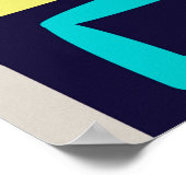 Vierkant geometrisch schilderen, naadloos grafisch poster (Hoek)