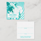 vierkant getikte herinnering voor benoeming huisdi afsprakenkaartje (Voorkant / Achterkant)