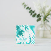 vierkant getikte herinnering voor benoeming huisdi afsprakenkaartje (Staand voorkant)