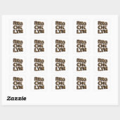 Vierkant Goud BROOKLYN Sticker Afdruk (Vel)