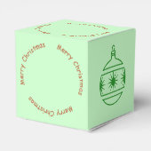 Vierkant - Grafisch Ornament met tekstcirkel Bedankdoosjes (Achterkant)