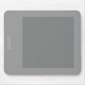Vierkant - Grijze schaduwen Muismat (Voorkant)