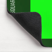 Vierkant - Groen en DK Groen Muismat (Hoek)