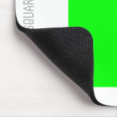 Vierkant - groen en wit muismat (Hoek)