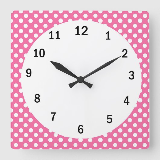 Vierkant (groot) wandklok (Voorkant)