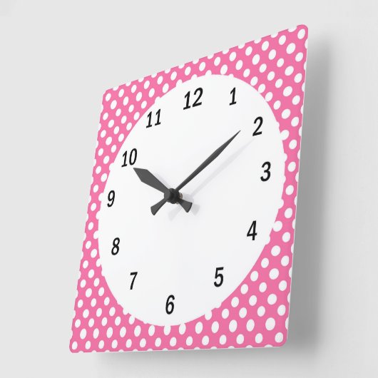 Vierkant (groot) wandklok (Hoek)