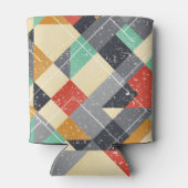  vierkant: Grunge naadloos patroon Blikjeskoeler (Achterkant)