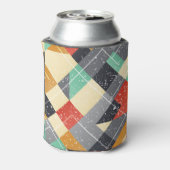  vierkant: Grunge naadloos patroon Blikjeskoeler (Blikje Achterkant)