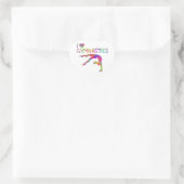 Vierkant hart Gymnastiek Dance Cheer Stickers (Tas)
