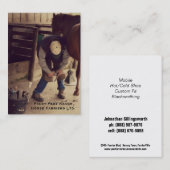 Vierkant - Hoefijzer Horse Hoof Services. Visitekaartje (Voorkant / Achterkant)