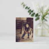 Vierkant - Hoefijzer Horse Hoof Services. Visitekaartje (Staand voorkant)