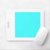 Vierkant - Ice Blue en White Muismat (Met muis)