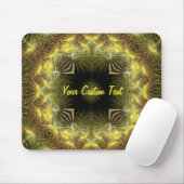 Vierkant in Circle Fractal Mousepad Muismat (Met muis)