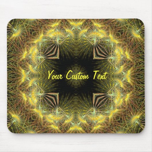 Vierkant in Circle Fractal Mousepad Muismat (Voorkant)