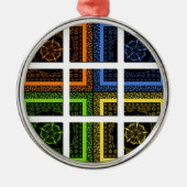 Vierkant in een doos metalen ornament (Voorkant)