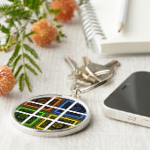 Vierkant in een doos sleutelhanger (Zijkant)