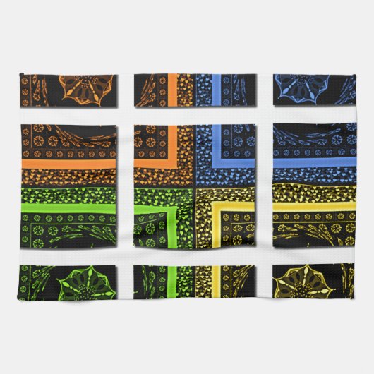 Vierkant in een doos theedoek (Horizontaal)