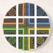 Vierkant in een doos zandsteen onderzetter (Voorkant)