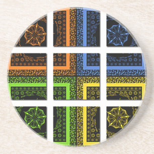 Vierkant in een doos zandsteen onderzetter