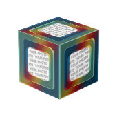 Vierkant in vierkant Lijst gekleurd I + je foto (Achter hoekig)