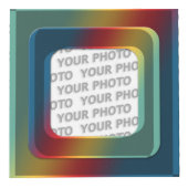 Vierkant in vierkant Lijst gekleurd I + je foto (Voorkant)