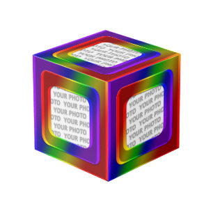 Vierkant in vierkant Lijst gekleurd II + uw foto