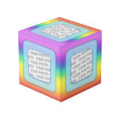 Vierkant in vierkant Lijst gekleurd III + uw foto (Achter hoekig)