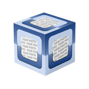 Vierkant in vierkant Lijst gekleurd V + uw foto