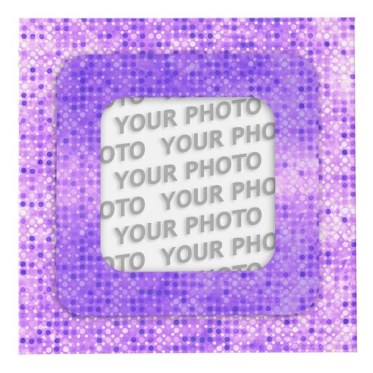 Vierkant in vierkant Lijst stippen 2 + uw foto (Rechts)