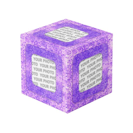 Vierkant in vierkant Lijst stippen 2 + uw foto (Achter hoekig)