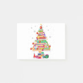 Vierkant kerstbibliotheek post-it® notes (Voorkant)