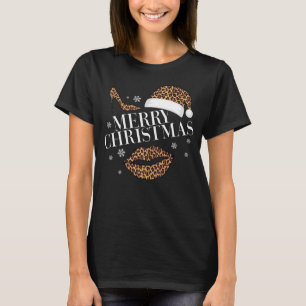 Vierkant kerstblad voor dames t-shirt