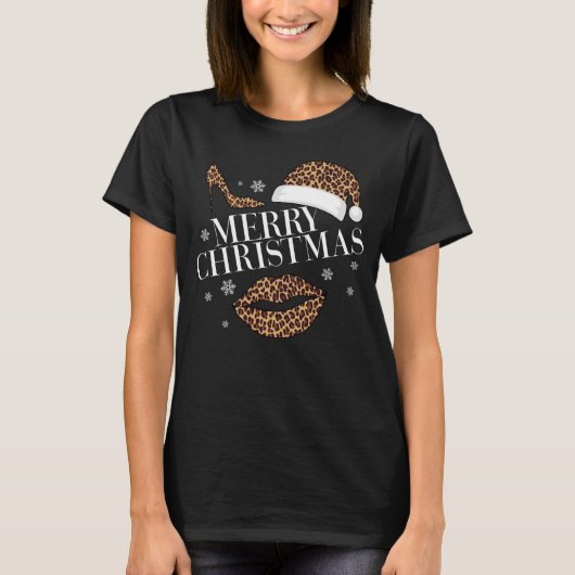 Vierkant kerstblad voor dames t-shirt (Voorkant)