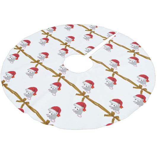 Vierkant kerstboomrok Opossum Kerstboom Rok (Gekanteld)