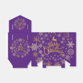 Vierkant kerstcadeaudoos bedankdoosjes (Uitgevouwen)