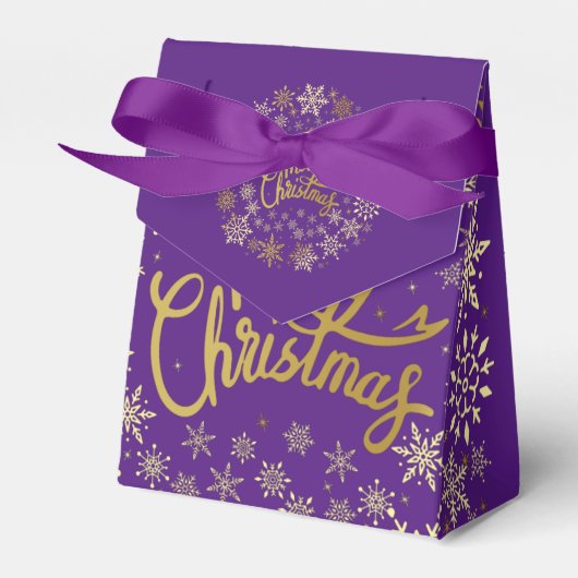 Vierkant kerstcadeaudoos bedankdoosjes (Voorkant Zijde)